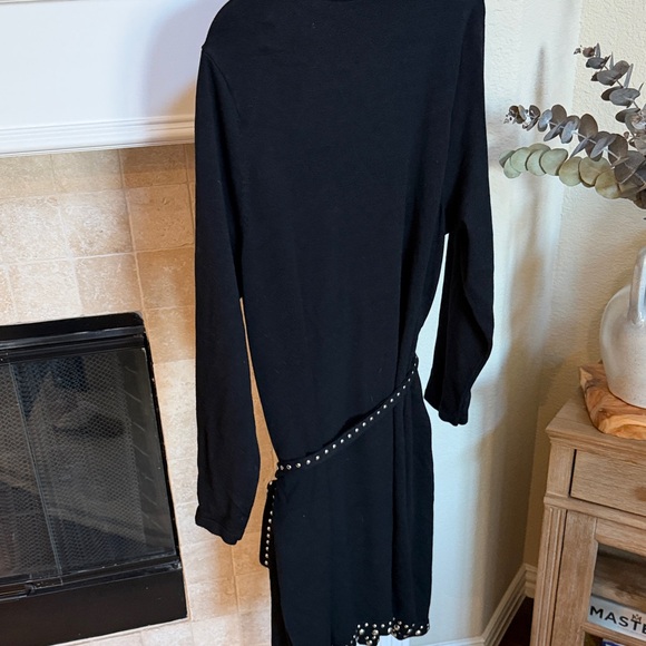 INC International Concepts Black Stud-Trim Women's Long Cardigan/Duster 2X - Picture 7 of 8